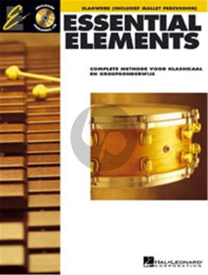 Diverse Auteurs Essential Elements Vol.1 voor Slagwerk Boek met 2 Cd's (Complete Methode voor Klassikaal en Groepsonderwijs)