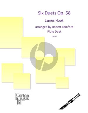 Hook 6 Duets op.58 for 2 Flutes (Edited by Robert Rainford) (Easy-Intermediate Level)