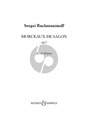 Rachmaninoff Morceaux de Salon Op. 2 Cello and Piano
