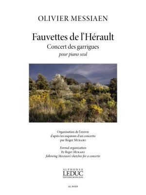Messiaen Fauvettes de l’Hérault - Concert des garrigues for Piano solo