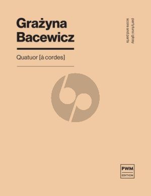 Bacewicz Quatuor a Cordes Score-Parts