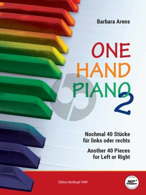 Arens One Hand Piano Book 2 (40 Pieces for Left or Right)