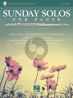 Album Sunday Solos for Flute Preludes, Offertories & Postludes for Flute with Piano and Audio Online