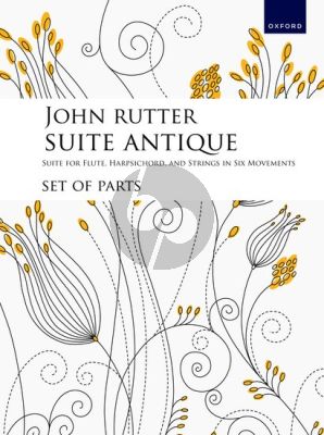 Rutter Suite Antique for Flute-Harpsichord and Strings Set of Parts