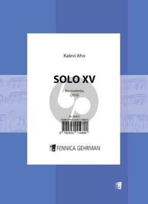 Aho Solo XV for Solo Marimba and 3 Triangles (2018)