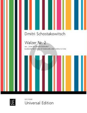 Waltz No.2 from Suite for Variety Orhestra for violin and violoncello or violin and viola