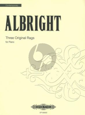 Albright 3 Original Rags for Piano