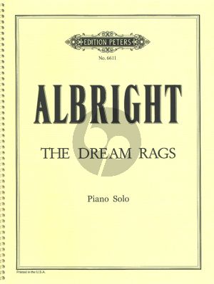 Albright The Dream Rags for Piano