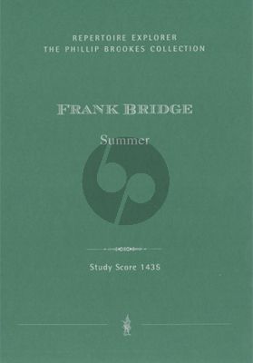 Bridge Summer. Tone poem for orchestra Score