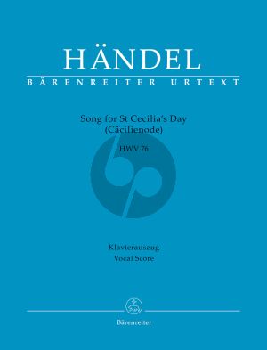 Handel Song for St Cecilia´s Day HWV 76 Soli-Choir and Orchestra Vocal Score (Ode to St Cecilia) (Stephan Blaut)