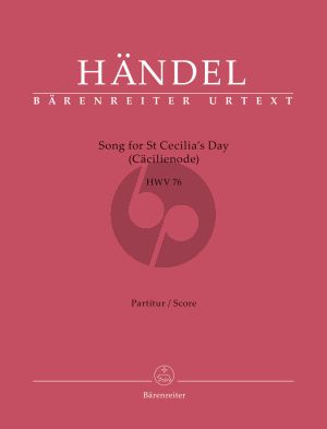Handel Song for St Cecilia´s Day HWV 76 Soli-Choir and Orchestra Full Score (Ode to St Cecilia) (Stephan Blaut)