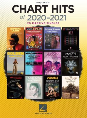 Chart Hits of 2020 - 2021 for Easy Guitar