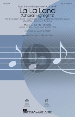 Pasek-Paul La La Land SATB (Choral Highlights) (transcr. by Mark Brymer)