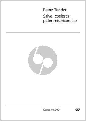 Tunder Salve, coelestis pater misericordiae Solo Bass, Violine und Bc Partitur