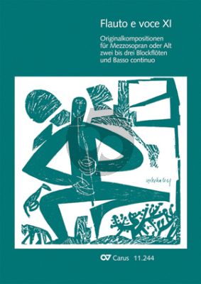 Flauto e Voce Volume XI for Mezzo-Soprano or Alto, 2 to 3 Recorders and Bc (Score/Parts) (edited by Klaus Hofmann und Peter Thalheimer)