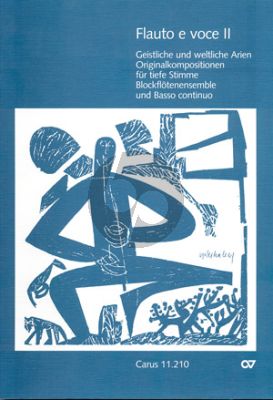 Flauto e Voce II Tiefe Stimme mit 4 - 5 Blockflöten und Bc (Partitur) (Klaus Hofmann und Peter Thalheimer)
