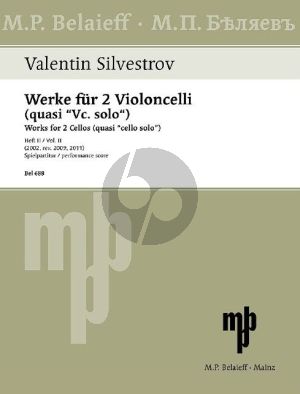 Silvestrov Works for 2 Cellos Vol. 2 (Quasi Cello solo)