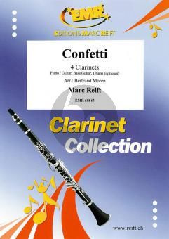 Reift Confetti 4 Clarinets (Piano/Guitar/Drums ad lib.) (Score/Parts) (arr. Bertrand Moren)