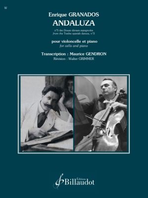 Tchaikovsky Andaluza - No.5 des Douze danses espagnoles for Cello and Piano (Transcription: Maurice Gendron) (Revision: Walter Grimmer)