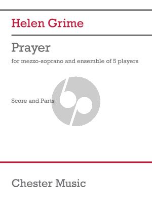 Grime Prayer Mezzo-Soprano and Ensemble of 5 Players (Score/Parts)