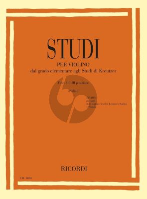 Perlini Studi per Violino Vol. 1 1 - 3 Positions (from Elementary to Kreutzer Studies)