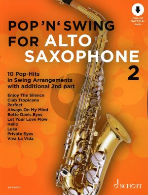 Pop 'n' Swing For Alto Saxophone Vol.2 Book with Audio online (With optional Second part) (arr. Uwe Bye)