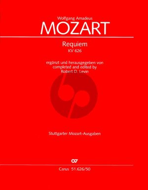 Mozart Requiem d-minor KV 626 Soli-Choir-Orch. Study Score (completed by Robert D. Levin)