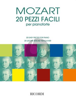 Mozart 20 Pezzi Facili per Pianoforte