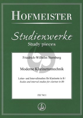 Sternberg Moderne Klarinettentechnik Klarinet (Leiter- und Intervallstudien für Klarinette in B)