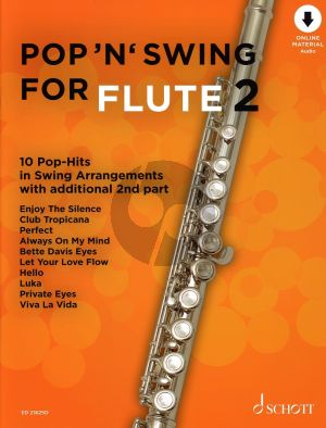 Pop 'n' Swing vol.2 for 1 or 2 Flutes Book with Audio online (10 Pop-Hits in Swing Arrangements)