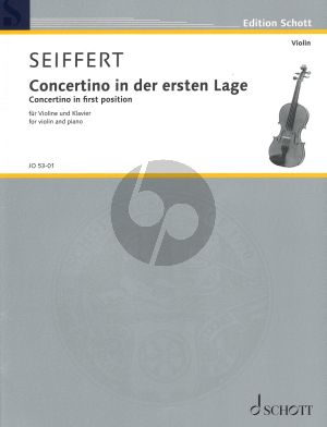 Seiffert Concertino Op.24 for Violin and Piano (1921) (in First Position)