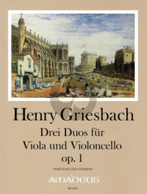 Griesbach 3 Duos Op. 1 Viola und Violoncello (Part./Stimmen) (Yvonne Morgan)