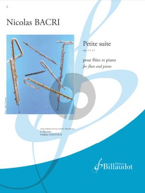 Bacri Petite Suite Op.111 no.3 for Flute - Piano