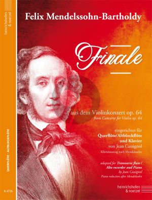 Mendelssohn Finale aus dem Violinkonzert Op.64 fur Flöte/Altblockflöte und Klavier