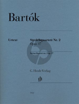 Bartok String Quartet No.2 Op.17 Set of Parts (Editor: László Somfai / Participant: Zsombor Németh)