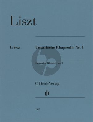 Liszt Hungarian Rhapsody No.1 for Piano Solo (Editor: Peter Jost / Fingering: Vincenzo Maltempo / Preface: Mária Eckhardt)