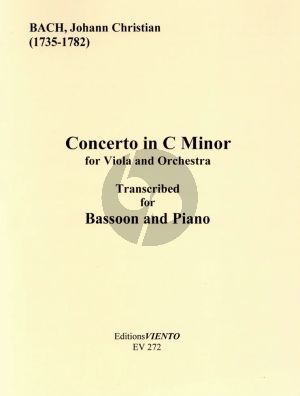 Bach Concerto in C Minor for Viola and Ochestra Transcribed for Bassoon and Piano