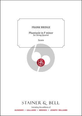 Bridge Phantasie in f-minor String Quartet Score/Parts