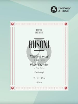 Busoni Piano Exercise Vol.5 - Variationes Perpetuum mobile Scales Piano solo (K Anhang 1)