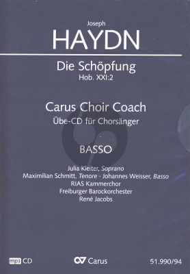 Haydn Die Schopfung Hob.XXI:2 Soli-Chor-Orch. Basso Chorstimme MP3-CD (deutsch) (Carus Choir Coach)