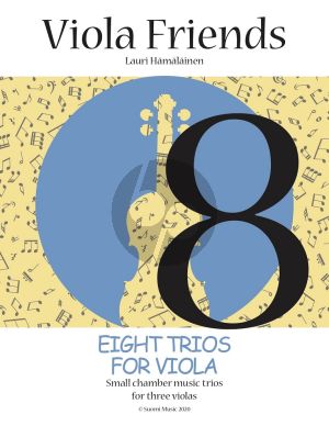 Hamalainen Eight Trios for Viola (Score and Parts printed in one Book)