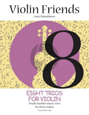 Hamalainen Eight Trios for Violin (Score and Parts printed in one Book)
