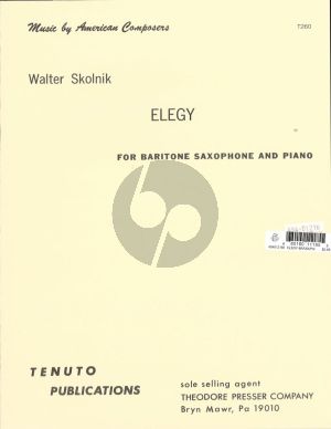 Skolnik Elegy for Baritone Sax and Piano