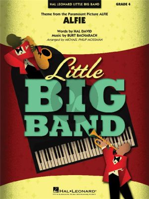 Bacharach David Alfie for Little Big Band for Flexible Ensemble and Rhythm Score and Parts (Arranged by Michael Philip Mossman)