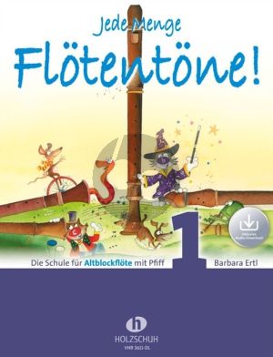 Ertl Jede Menge Flötentöne! 1 Altblockflöte (Buch mit Audio online)