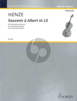 Henze Souvenir à Albert et Lil for Cello and Piano
