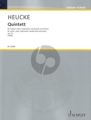Heucke Quintett Op.25 for Violin, Viola, Violoncello, Double Bass and Piano (Score and Parts) (1995)