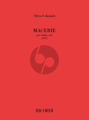 Colasanti Macerie Violin solo (2022)
