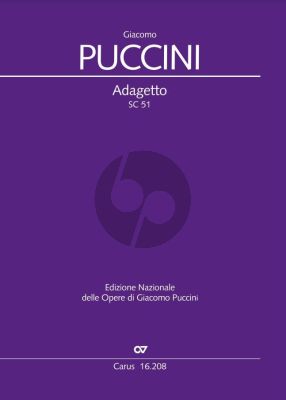 Puccini Adagetto F-dur SC-51 Orchester Partitur (Dieter Schickling)