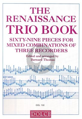 The Renaissance Trio Book 3 Recorders (mixed) (Bk-Cd) (edited by Bernard Thomas)